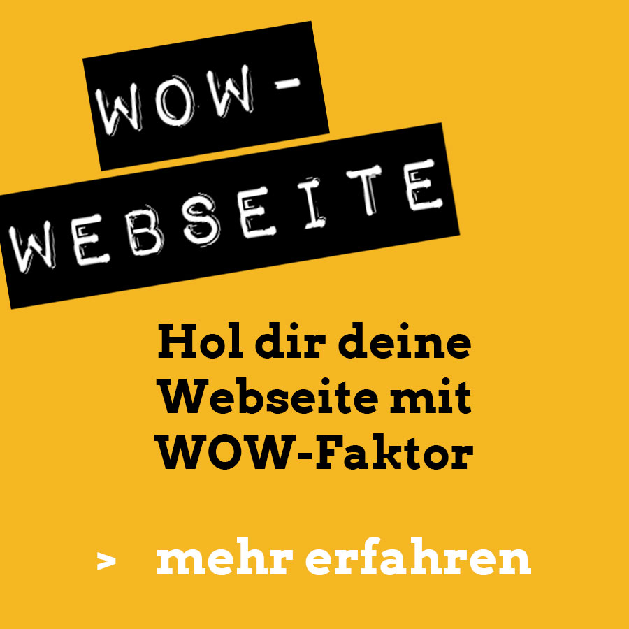 Hol dir deine Webseite mit WOW-Faktor