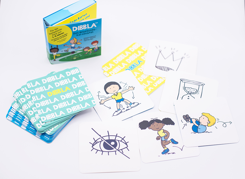 DIBBLA – das Bewegungskartenspiel für Kinder 1 Dibbla Kartenspiel für Kinder