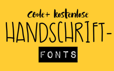 Blogfolio 8 kostenlose Handschrift-Fonts mit deutschen Schriftzeichen