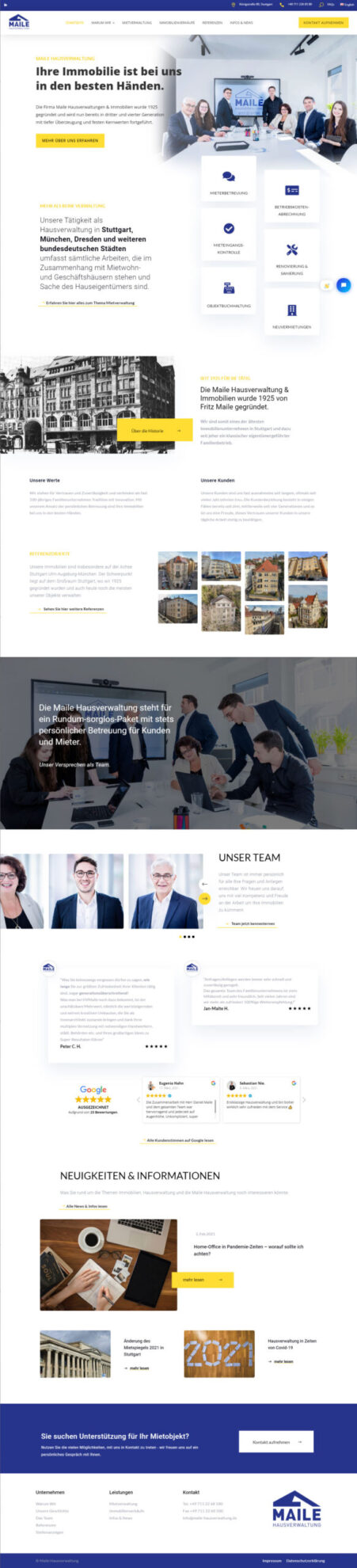 Referenz: maile-hausverwaltung.de
