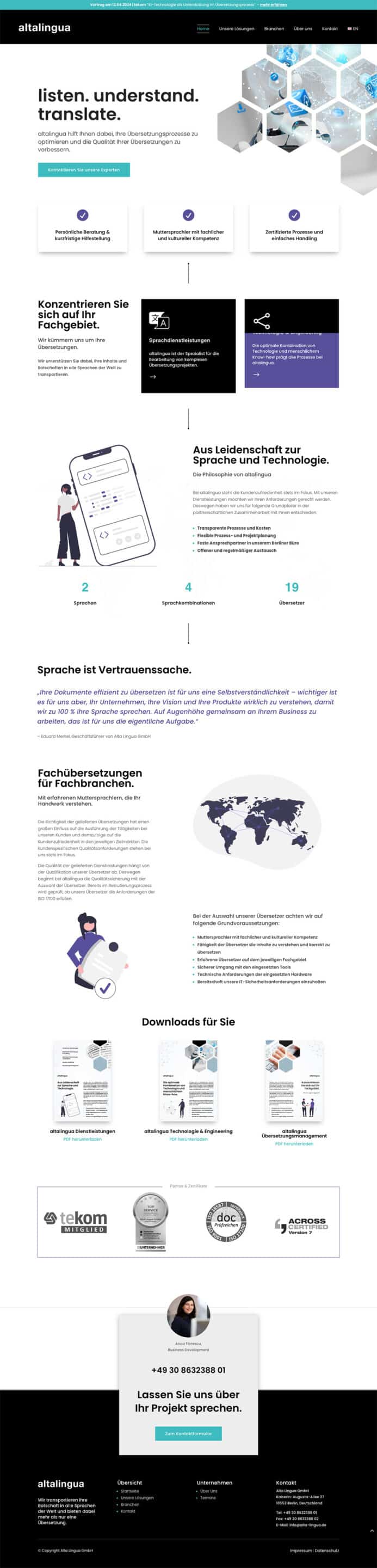 Referenz: altalingua.de