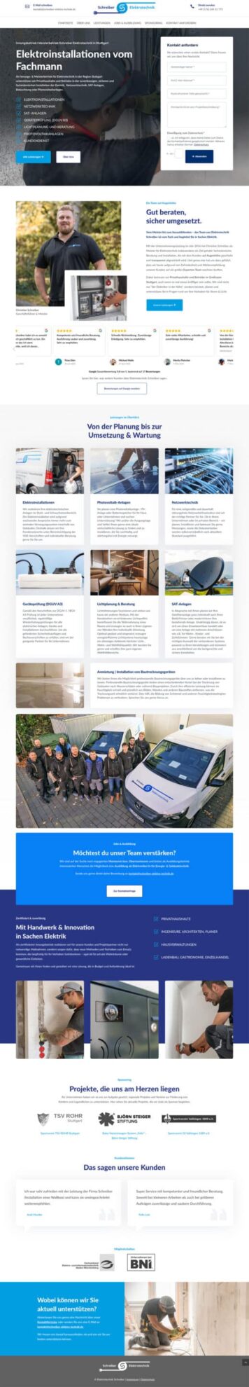 Referenz: www.schreiber-elektro-technik.de
