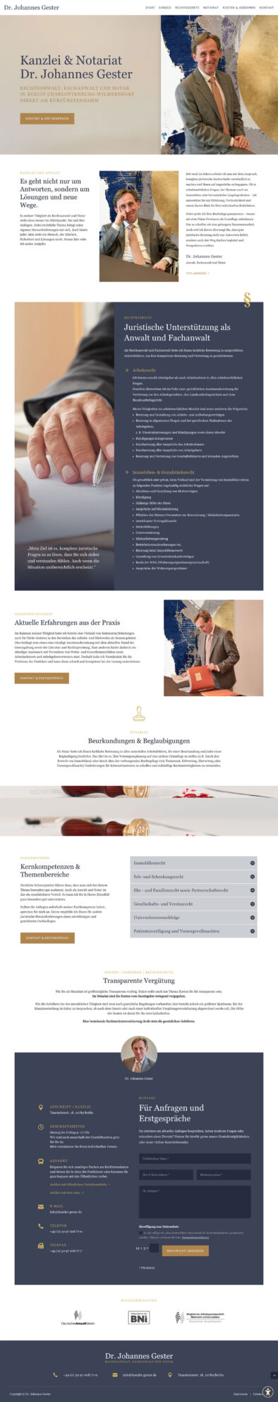 Referenz: www.kanzlei-gester.de
