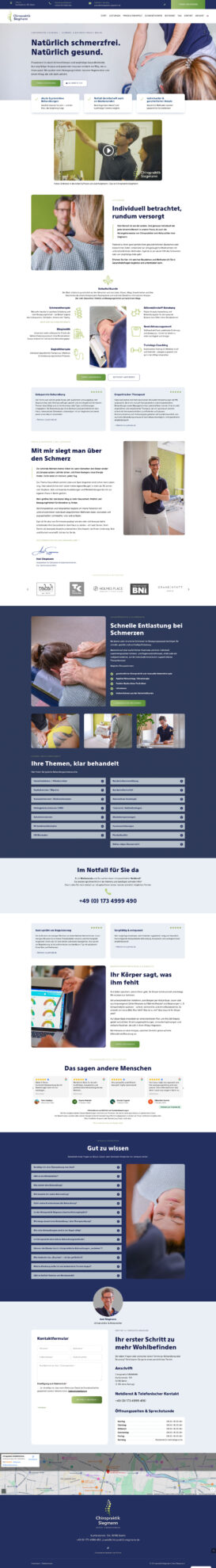 Referenz: www.chiropraktik-siegmann.de