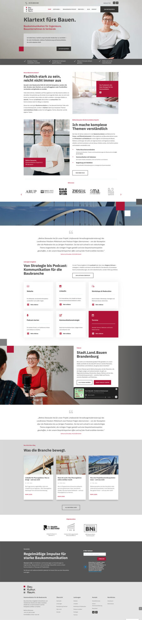 Referenz: www.bau-kultur-raum.de